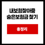 내보험찾아줌  숨은보험금 찾기 