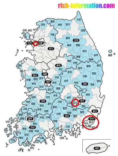 인구감소지역 지도