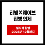 티빙 X 웨이브 합병 언제 일시적 합병 2025년 12월까지