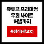유튜브 프리미엄  우회 사이트  처벌까지