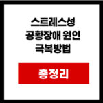스트레스성  공황장애 원인  극복방법 